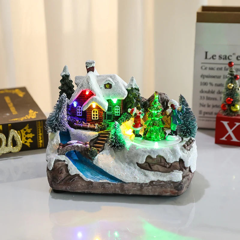 Christmas Village Built-In LED Durable Resin