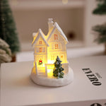 Christmas Village Ceramic Glitter Integrated LED