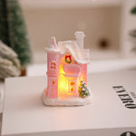 Christmas Village House Integrated LED Frosted Ceramic Plastic