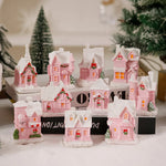 Christmas Village House Integrated LED Frosted Ceramic Plastic