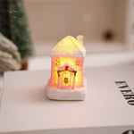 Christmas Village House Integrated LED Frosted Ceramic Plastic