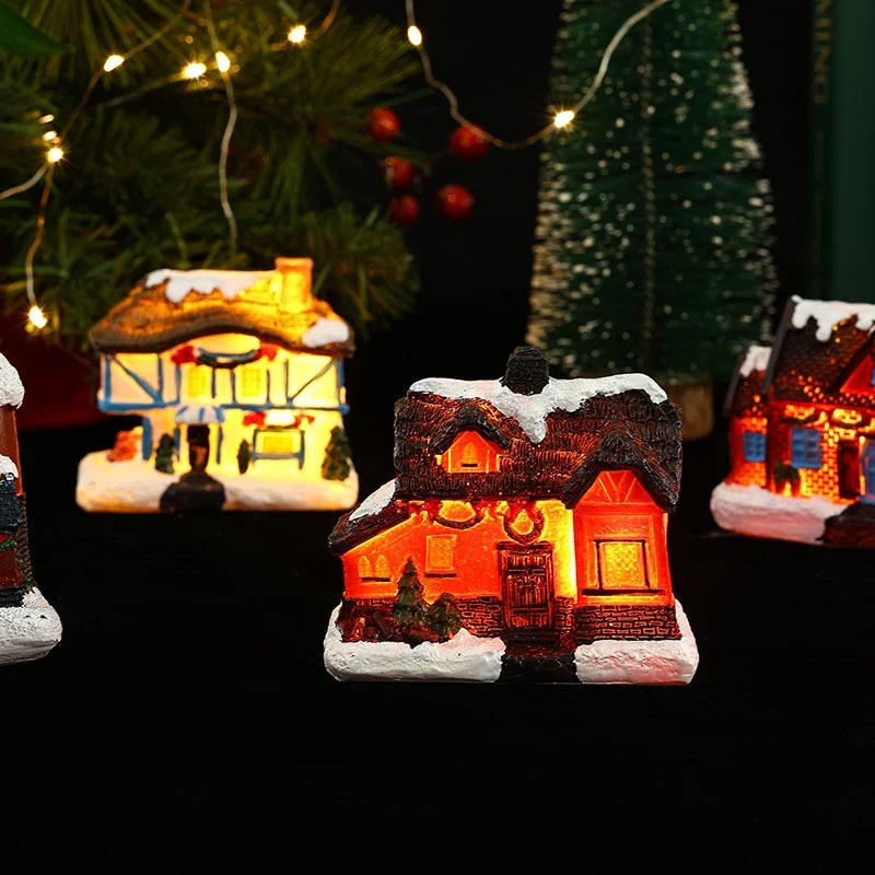 Christmas Village House Warm LED Tabletop Centerpiece