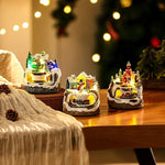 Christmas Village Scene Handcrafted Illuminated Centerpiece