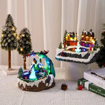 Christmas Village Tabletop Multicolored LED Moving Fountain