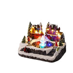 Christmas Village Tabletop Multicolored LED Moving Fountain