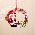 Christmas Wreath Felt Snowman Natural Twigs Indoor & Outdoor