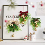 Christmas Wreath Lifelike Pine Cones & Berries Weather-Resistant