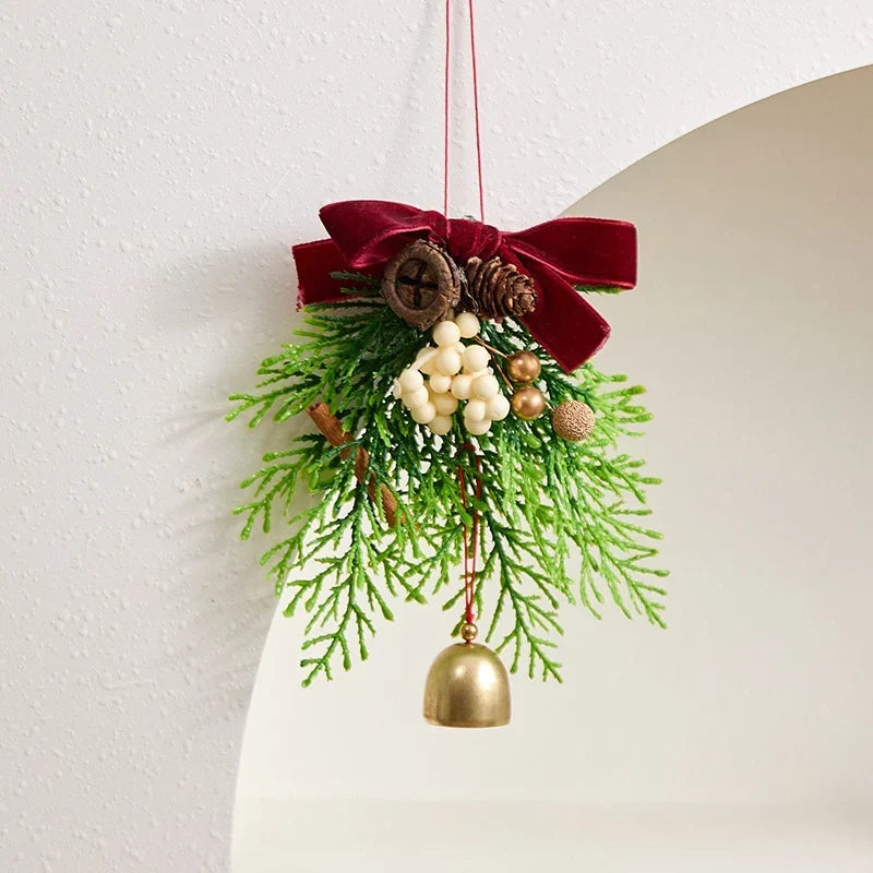 Christmas Wreath Lifelike Pine Cones & Berries Weather-Resistant