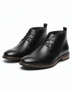 Chukka Boots Pebbled Leather Cushioned Insole Rubber Sole