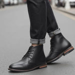 Chukka Boots Pebbled Leather Cushioned Insole Rubber Sole