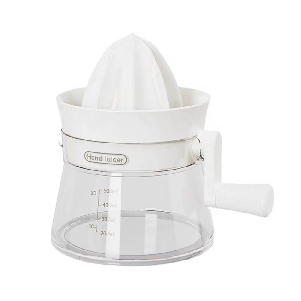 Citrus Juicer Ergonomic Hand Crank Dishwasher-Safe Compact Design