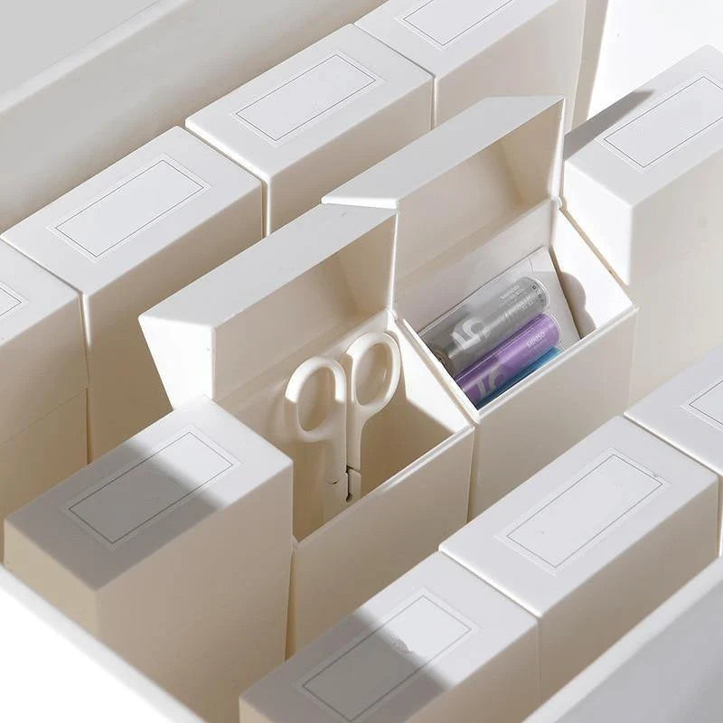 Clamshell Storage Box Inner Lid Dust-Resistant Plastic