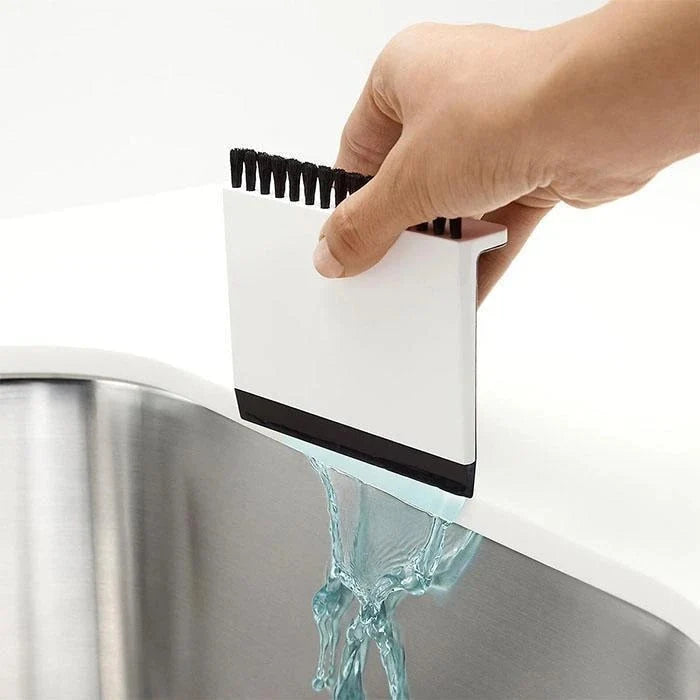 Cleaning Scraper Double-Sided Squeegee & Brush Dishwasher-Safe