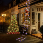 Climbing Santa Decoration LED Ladder Indoor & Outdoor Lights