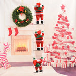 Climbing Santa Figure 12 Inch Weather-Resistant Easy To Hang
