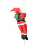 Climbing Santa Figurine Durable Vibrant Finish Indoor Outdoor