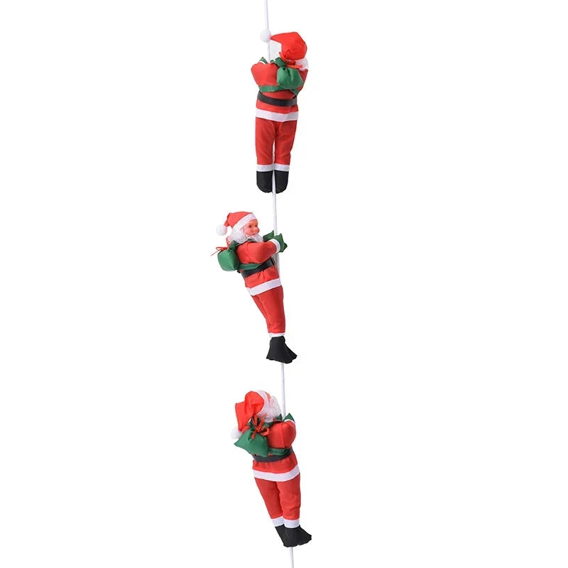 Climbing Santa Figurine Durable Vibrant Finish Indoor Outdoor