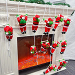 Climbing Santa Figurine Durable Vibrant Finish Indoor Outdoor