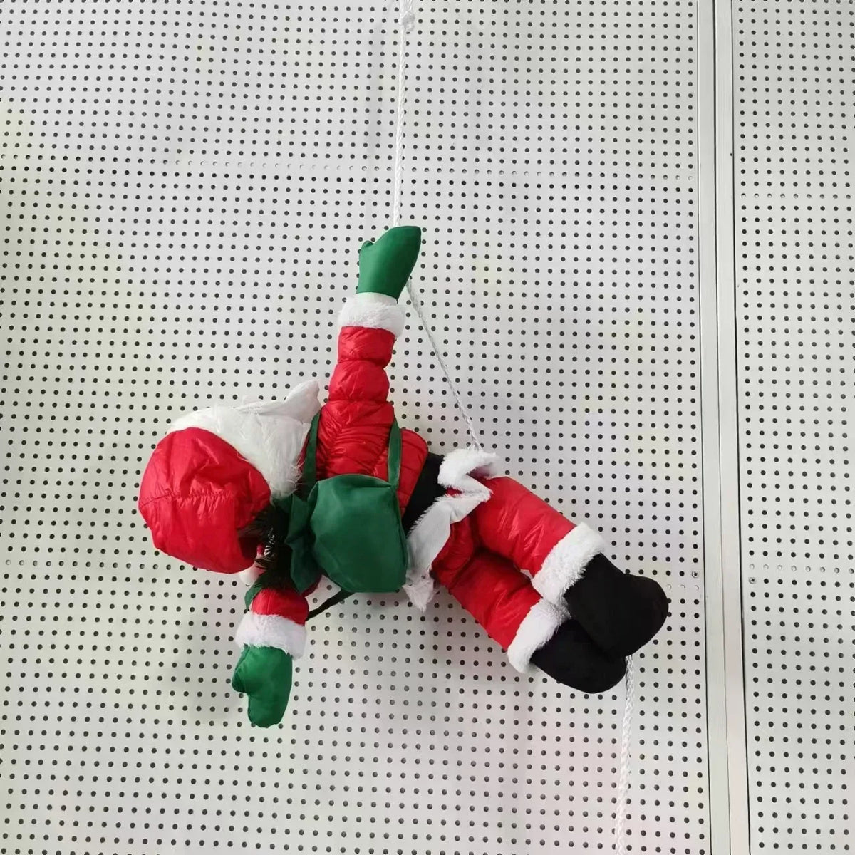 Climbing Santa Figurine Durable Vibrant Finish Indoor Outdoor