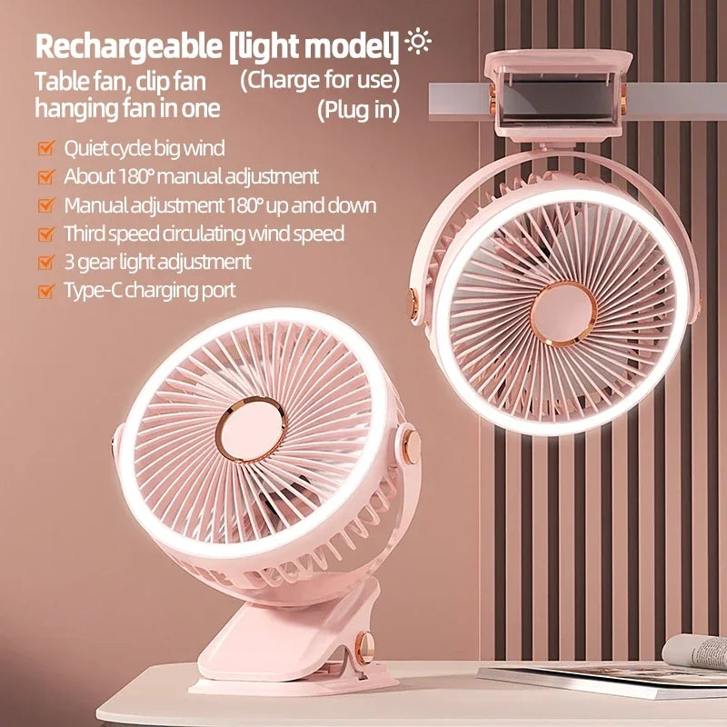Clip-On Fan Rechargeable 8000mAh USB-C