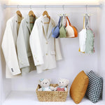 Closet Hanger 360° Rotating 6 Hooks Wooden Beads