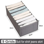 Closet Organizer Multi-Compartment 7 or 9 Grid Storage