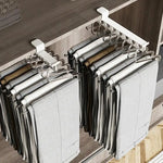 Closet Organizer Rail Retractable No-Drill Adhesive Mount