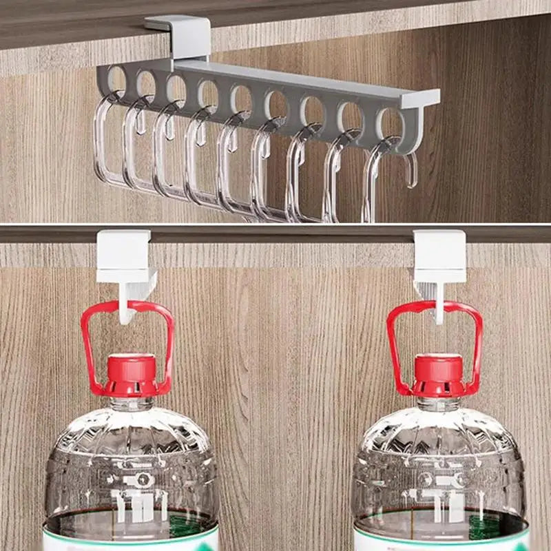 Closet Organizer Rail Retractable No-Drill Adhesive Mount
