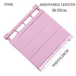 Closet Shelf Organizer Adjustable No-Drill Installation