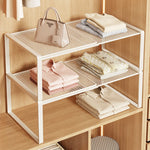 Closet Shelf Riser Adjustable Steel Stackable Storage