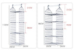 Closet Storage Organizer Foldable Multi-Tier PP