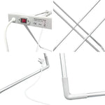 Clothes Drying Rack Heated Foldable Aluminum 120W