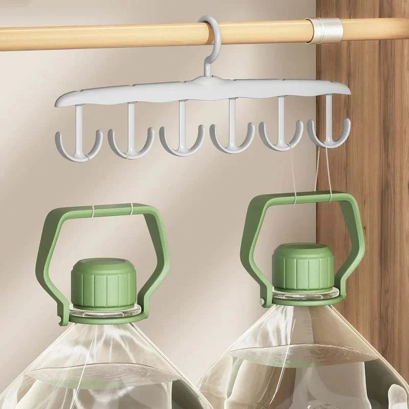 Clothes Hanger 12 Hooks 360-Degree Rotating Space-Saving