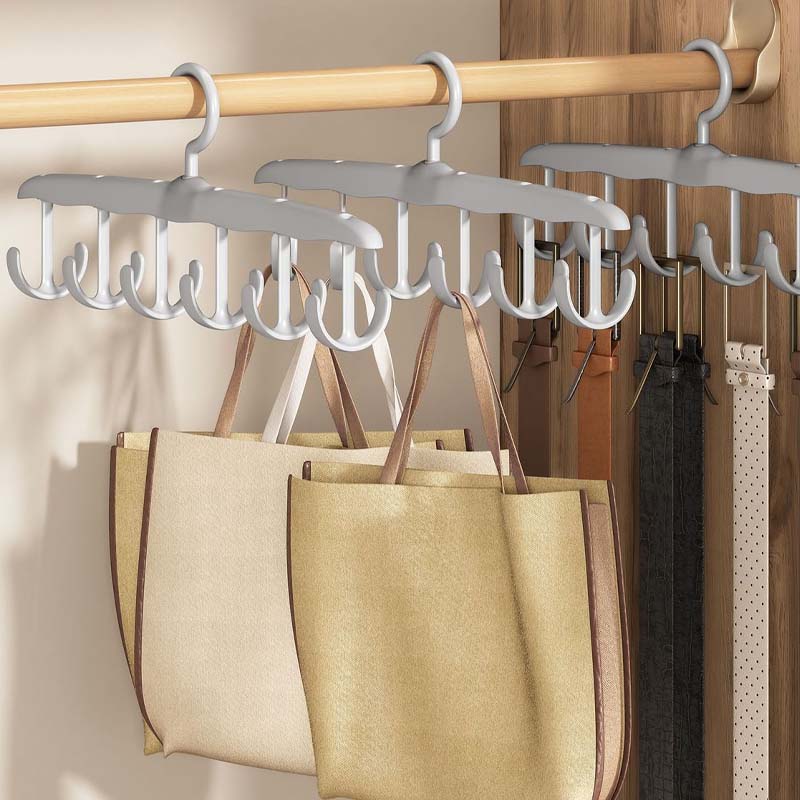Clothes Hanger 12 Hooks 360-Degree Rotating Space-Saving