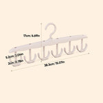 Clothes Hanger 12 Hooks 360-Degree Rotating Space-Saving