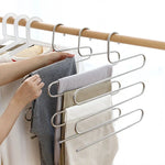 Clothes Hanger 5-Layer S-Shaped Stainless Steel