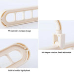 Clothes Hanger Foldable 360° Rotating 9-Hole Non-Slip