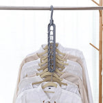 Clothes Hanger Foldable Space-Saving 360-Degree Rotating Nine-Hole