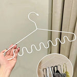 Clothes Hanger Wavy Space-Saving Plastic