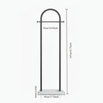 Clothes Rack Freestanding Metal Minimalist Design Gold Finish