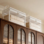 Clothes Storage Box Clear Stackable Dustproof Zipper-ClosureJapgolly