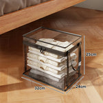 Clothes Storage Box Clear Stackable Dustproof Zipper-ClosureJapgolly