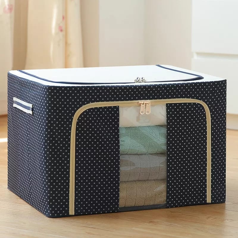 Clothes Storage Box Stackable Foldable 14.5 Gallon