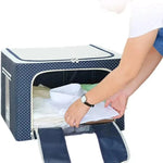 Clothes Storage Box Stackable Foldable 14.5 Gallon