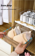 Clothing Drawer Organizer Transparent Stackable Breathable Washable