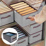 Clothing Organizer 6 Compartments Foldable Space-Saving With Handles