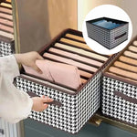 Clothing Organizer 6 Compartments Foldable Space-Saving With Handles