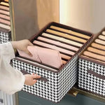 Clothing Organizer 6 Compartments Foldable Space-Saving With Handles