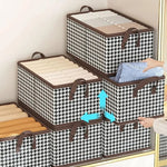 Clothing Organizer 6 Compartments Foldable Space-Saving With Handles