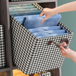Clothing Organizer 6 Compartments Foldable Space-Saving With Handles